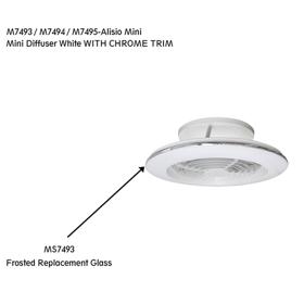 M7493  Alisio Mini 70W LED Dimmable Ceiling Light & Fan, Remote Controlled White